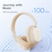 Baseus Bowie H1i Noise-Cancellation Wireless Headphone 100 Hours Playing Time Low Latency Bluetooth V5.3 Headset White