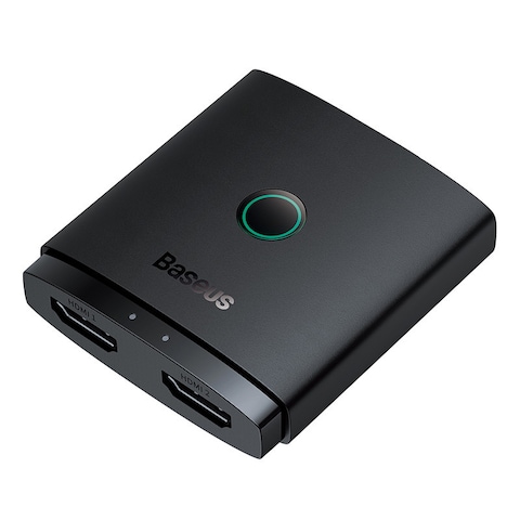 Baseus AirJoy Series 2 in 1 Bidirectional HDMI Switch 4K 60Hz HDMI Splitter for PS5 PS4 Xbox Universal Compatibility Plug and Play Black