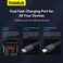 Baseus Retractable USB C Car Charger - Fast Charging, Triple Outputs, Compatible with iPhone, Samsung, and More - 60W Max Power





