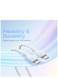 100W USB C To USB C Charger Cable [1.2m 5A] , Type C iPhone 15 Fast Charging Cable Compatible With MacBook Pro, iPad Pro/Air, iPhone 15/15 Plus/15 Pro Max, Galaxy S23+/S23 Ultra, And More White