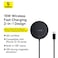 Baseus Simple Mini4 Magnetic Wireless Charging Stand   15W Qi2 Certified Fast Charger for iPhone 15/14/13/12, AirPods, Android Devices   Compact, Adjustable Stand   Black
