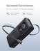 Baseus 10000mAh 30W Power Bank, Portable Charger with Built-in Retractable USB-C Cable, LED Display, Fast Charging for iPhone, iPad, Samsung, Black