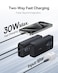 Baseus 10000mAh 30W Power Bank, Portable Charger with Built-in Retractable USB-C Cable, LED Display, Fast Charging for iPhone, iPad, Samsung, Black