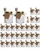 Woaiwo-q Hexagon Glass Jars, 4 oz 30 Pcs Hexagon Glass Honey Jars with Golden Lids,Wooden Honey Sticks,Bronzy Bee Pendants,Small Tags,15m Jute Twine -Glass Jars for Honey,Foods,Jam