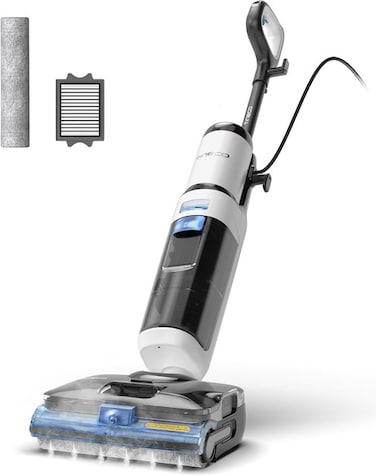 Tineco FLOOR ONE S6 Stretch Steam Corded Wet Dry Vacuum Steam Mop All-in-One, Tineco BoostSteam, 320℉ High-temp Steam Cleaning, 180&deg; Lay-Flat, Anti-Tangle Design, One-Touch Self-Cleaning