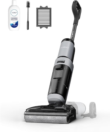 Tineco Floor ONE i5 Stretch Wet Dry Vacuum Cleaner, Vacuum &amp; Mop in One Step, 20kpa Powerful Suction, 180&deg; Lay-Flat Design, Anti-Tangle Design, Dual-Sided Edge Cleaning, Up to 30* Minutes Runtime