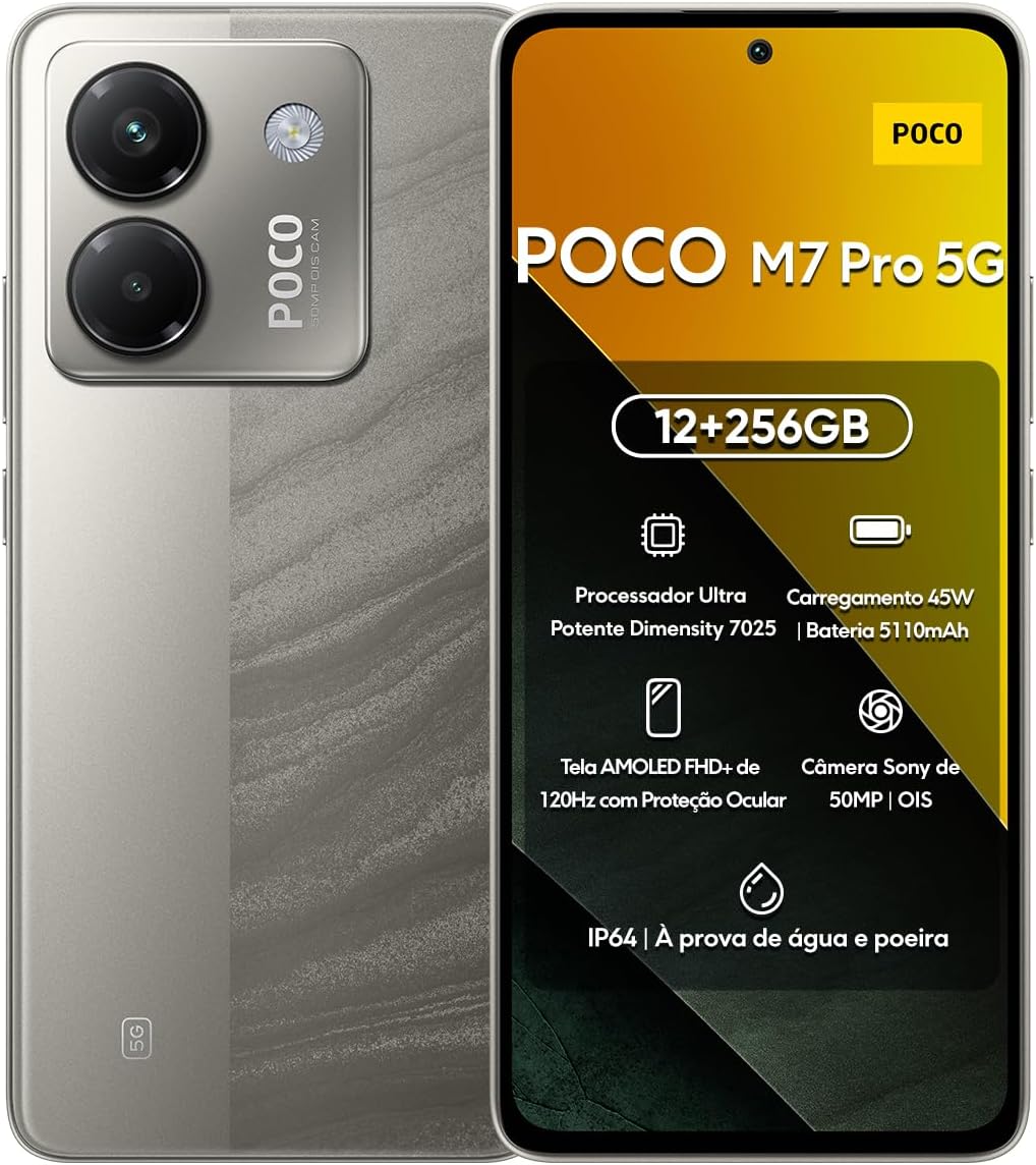 Buy POCO M7 Pro Dual Sim 12GB RAM 256GB 5G Silver Online
