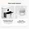 Xiaomi Air Fryer 6.5L, 1700W Large Capacity Air Fryer, 360&deg; Hot Air Circulation, Low-Oil Healthy Cooking, 7 Preset Programs, Easy Clean, White, MAF-W6501-WHITE