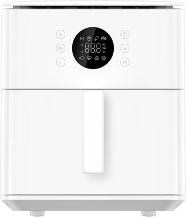 Xiaomi Air Fryer 6.5L, 1700W Large Capacity Air Fryer, 360&deg; Hot Air Circulation, Low-Oil Healthy Cooking, 7 Preset Programs, Easy Clean, White, MAF-W6501-WHITE