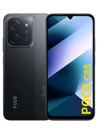 POCO C85 Dual SIM 6GB RAM, 128GB, 4G, Black