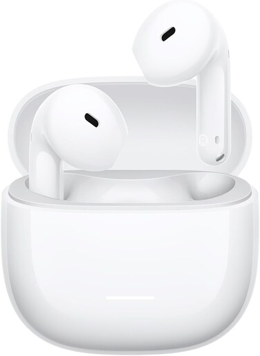 Xiaomi REDMI Buds 8 Active, Bluetooth Earbuds Semi-in-ear, 14.2mm Titanium-Diaphragm Driver with Strong Bass, Up to 37h Battery Life, Dual-device Connection, 5 EQ Settings, Bluetooth 5.4, IP54, White