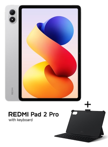 Redmi Pad 2 Pro 12.1-inch, 8GB RAM, 256GB, Wifi, Silver- Global Version (Keyboard Included)
