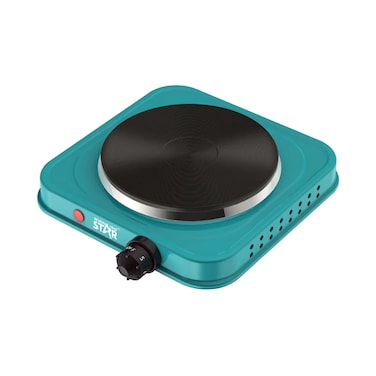 Winning Star Portable Single Burner Hot Plate with 15.5cm Cast Iron Plate (ST-9635), 1000W, Adjustable 5-Step Temperature Control &amp; Overheat Protection &ndash; Compact &amp; Easy to Clean