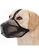 MXGZ Dog Muzzle, Soft Nylon Anti Biting Barking Chewing Mesh Muzzle Breathable Dog Mouth Cover Pets Muzzle for Small Medium Large Dogs Prevent Biting Barking Eating (L)