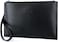 Mens Clutch Purse Handbags Synthetic Leather Bags with Wrist Strap Zip Closure 7.9 Inch for Business Travel Work
