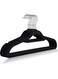 5-Pack Black Non-Slip Velvet Hangers 45cm With 360 Degree Rotatable Hook - Durable &amp; Slim - Non Slip Hangers for Coat Hangers, Pant Hangers.