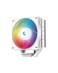 مبرد هواء DeepCool CPU Ag400 Bk ARGB White