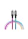 BWOO 27W RGB Light Fast Charging Type-C to Lightning Cable for Mobile Phones