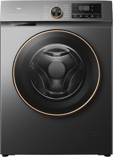 TCL 8Kg Front Load Washing Machine, Direct Drive, Inverter Motor, 1200RPM, P208FLG, Grey