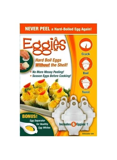 Eggies Hard Boiled Egg Cooker Set Multicolour