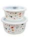 Borosil LARAH LUNCH BOX WITH 2 PCS SET - 400 ML + 800 ML, CONFETTI, 12DSPL08-CON