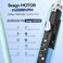 SEAGO Electric Toothbrush with 10 Brush Heads,Travel with Travel Case and Holder,Smart Timer for Adults,SG-2316(Green)
