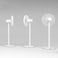 Xiaomi Smart Standing Fan 2 Pro Wireless Portable Rechargeable Double Layer Fan Wide Angle Ventilation With Smart Control and AI Voice Control - White