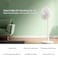 Xiaomi Smart Standing Fan 2 Pro Wireless Portable Rechargeable Double Layer Fan Wide Angle Ventilation With Smart Control and AI Voice Control - White