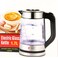 DLCHT1188S 1850W Electric Glass Kettle with 1.7 Litre Capacity - Multicolor