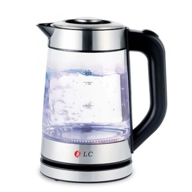 DLCHT1188S 1850W Electric Glass Kettle with 1.7 Litre Capacity - Multicolor