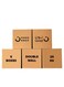 5-Pack Medium Double Wall 100% Recyclable Corrugated Cardboard Moving Boxes with 25 KG Capacity, 45 x 45 x 45 cm Brown Carton for Packaging, Shipping and Storage, 5 ply