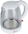 1.8L Glass Electric Kettle - 2200W Fast Boiling with Auto Shut-Off &amp; Boil-Dry Protection, BPA-Free Tea Kettle with LED Light &amp; Water Level Window (Stainless Steel Base)