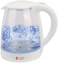 1.8L Glass Electric Kettle - 2200W Fast Boiling with Auto Shut-Off &amp; Boil-Dry Protection, BPA-Free Tea Kettle with LED Light &amp; Water Level Window (Stainless Steel Base)