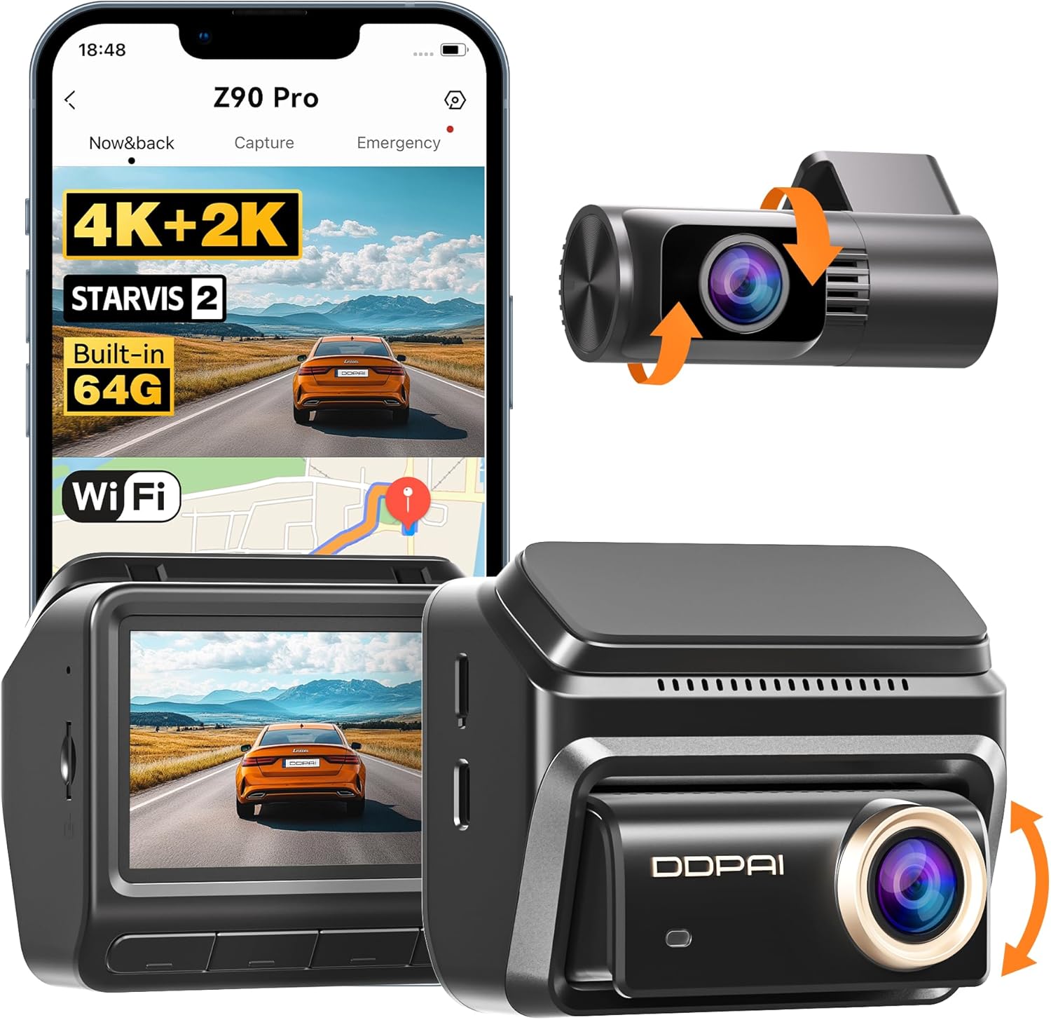 Ddpai Ddpai Z90 Pro 60 FPS 64GB 3 inch