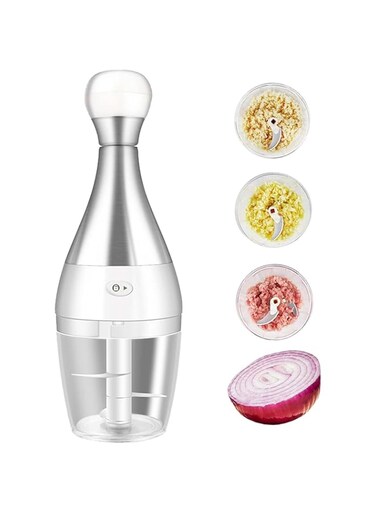 NALACAL Manual Vegetable Chopper and Dicer - Easy to Clean, Dishwasher Safe Food Chopper with Stainless Steel Blades for Onions Garlic, and Vegetables