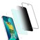Green 3D Silicone Privacy Glass Screen Protector for iPhone 13/13 Pro/14 (6.1"), 9H Tempered Glass, Anti-Fingerprint, Anti-Scratch, Bubble-Free Installation - Black
