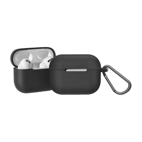 جرين لايون كفر سيليكون سلسلة برلين لسماعات AirPods Pro 2، تصميم حماية كاملة، نحيف وخفيف الوزن، مقاوم للبصمات والخدوش، جودة عالية، تصميم فريد - أسود
