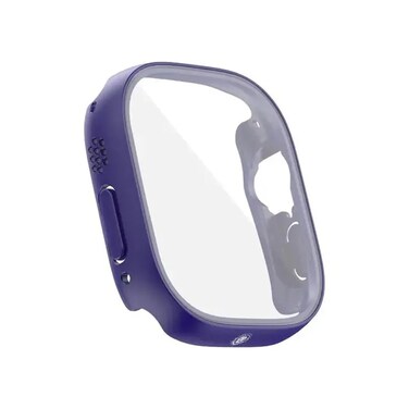 Green Lion Ultra Series Guard Pro Case Compatible With Apple Watch 49mm, 360˚ Full Protection, Easy Access To Every Button, Slim Full Coverage, Crystal Clear Glass (Purple)