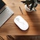 Green Lion G730 Wireless Mouse, 1200 DPI Resolution, 10m Range, Bluetooth 5.0, 400mAh Rechargeable Battery, 30cm Rechargeable Cable, ABS Material, Compatible with Windows and Mac - White
