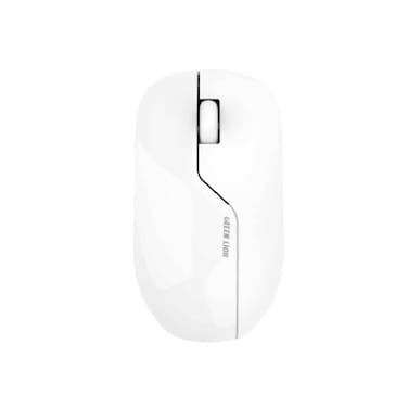 Green Lion G730 Wireless Mouse, 1200 DPI Resolution, 10m Range, Bluetooth 5.0, 400mAh Rechargeable Battery, 30cm Rechargeable Cable, ABS Material, Compatible with Windows and Mac - White
