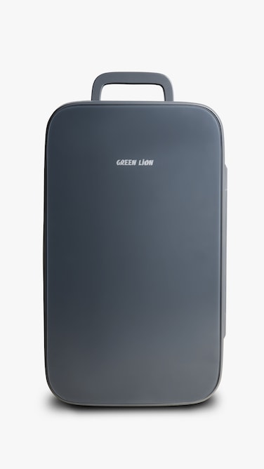 Green Lion Mini Refrigerator 22L Capacity Compact Portable Design Semiconductor Cooling and Heating Advanced Temperature Control Multiple Power Options ABS Aluminum Construction Black
