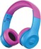 Green Lion GK-100 Kids Wireless Headphones, 300mAh Battery, BT V5.2, 40mm Drivers, 15H Playtime, Child-Safe Sound, AUX Port, Type-C Charging, Portable &amp; Lightweight - Blue/Pink

