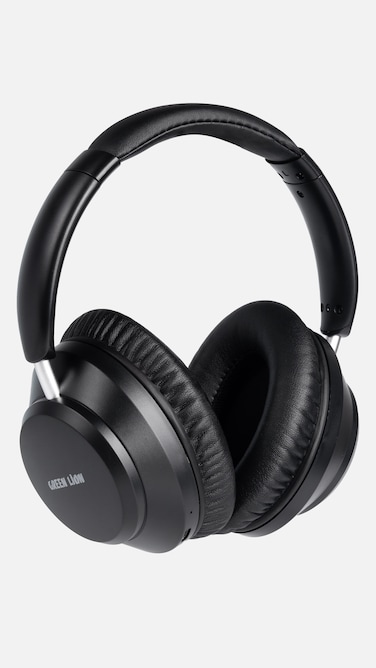 Green Lion Santiago Wireless Headphones, Bluetooth 5.3, Active Noise Cancellation, 300mAh Battery, 24 Hours Playtime, Type-C Charging, 10m Range, Black

