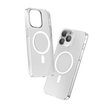 جرين لايون كفر ديليجو MagSafe لهاتف آيفون 15 برو، غطاء بحواف حماية، فتحات دقيقة، تصميم نحيف، وضوح دائم، حماية من السقوط، حماية للكاميرا، مقاوم للبصمات والخدوش، مضاد للاصفرار
