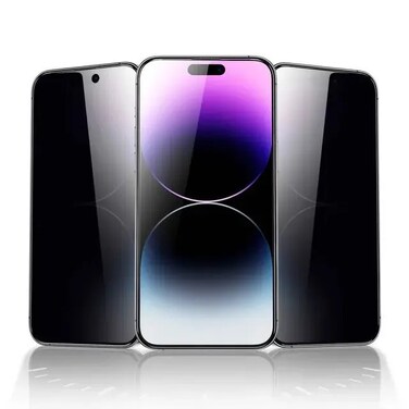 Green Lion Screen Protector For iPhone 15 Pro 6.1-Inch 3D Pv-Pet Pro Full Curved Privacy Glass, Anti-Scratch, Highly Responsive, Crystal Clear, Anti-Fingerprint, Grease-Resistant