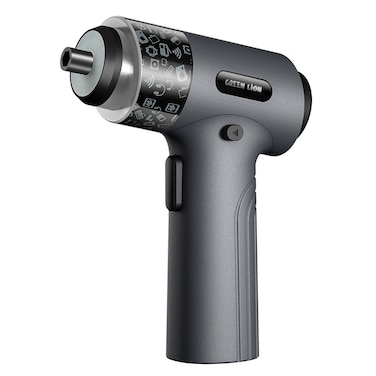 Green Lion 35 In 1 Electric Screwdriver Set with 2500mAh Battery, 5N.m Torque, S2 Steel Bits, Type-C Charging, LED Light, 90 Days Standby, 3.7V Input, Black
