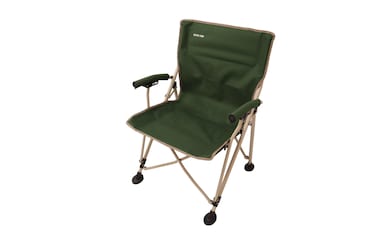 Green Lion Outdoor Camping Chair with Carrying Bag, Fabric Oxford 600D Material, Lightweight and Durable, Built-in Bottle Holding Pocket, 61&times;62&times;88cm Spacious Design, Dark Green
