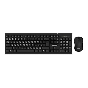 Green Lion Wireless Duo Keyboard &amp; Mouse 30 Million Keystroke Life, Arabic &amp; English, Nano USB Receiver, 3 Button Mouse, 1200 DPI, Compatible with MacOS, Compatible with Android and Windows
