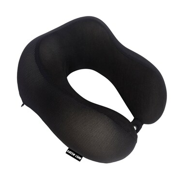 وسادة رقبة ميموري فوم أخضر أسد - أسود