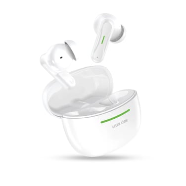 Green Lion Cairo Wireless Earbuds, BT V5.3, IPX4 Waterproof, Multi-Function Touch, Type-C Charging, 1.3H Charging Time, 4H Playing Time, 4.5H Talking Time, Lightweight (White)